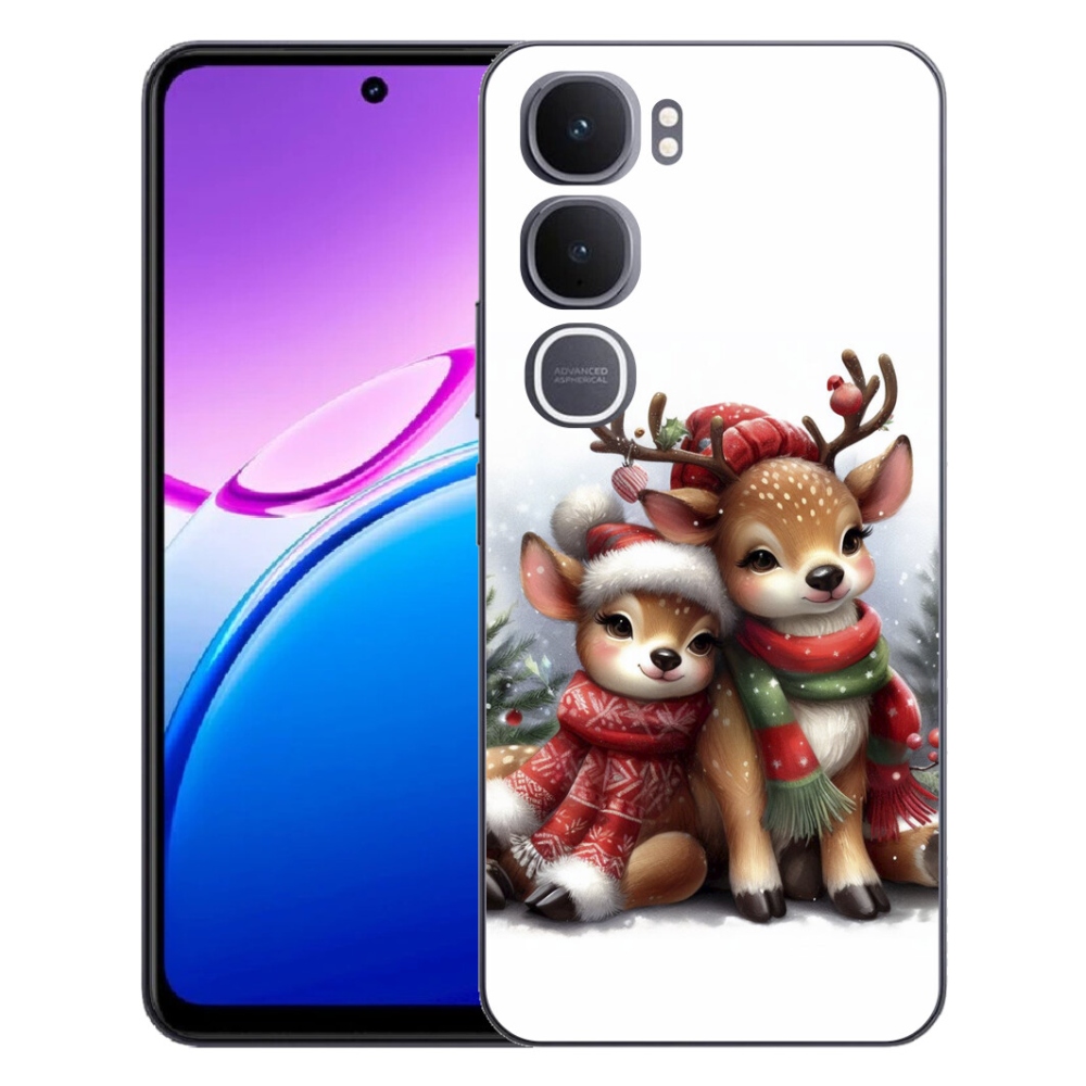 Gélový kryt mmCase na Vivo Y31 5G - vianočné soby