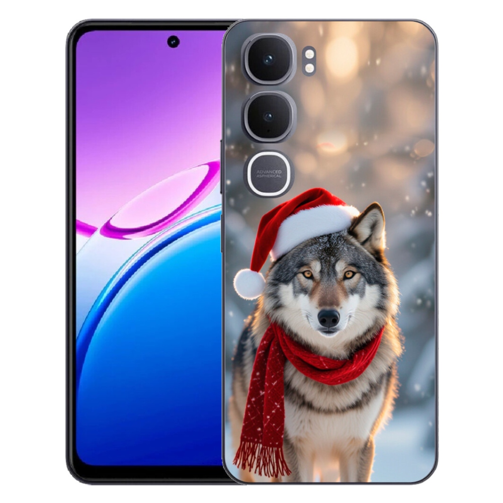 Gélový kryt mmCase na Vivo Y31 5G - vianočný vlk