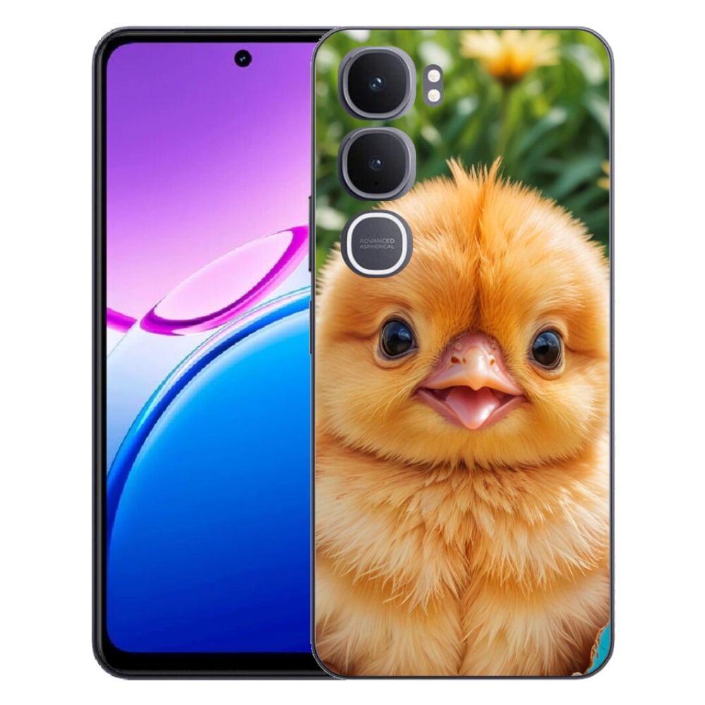 Gélový kryt mmCase na Vivo Y31 5G - veselé kuriatko