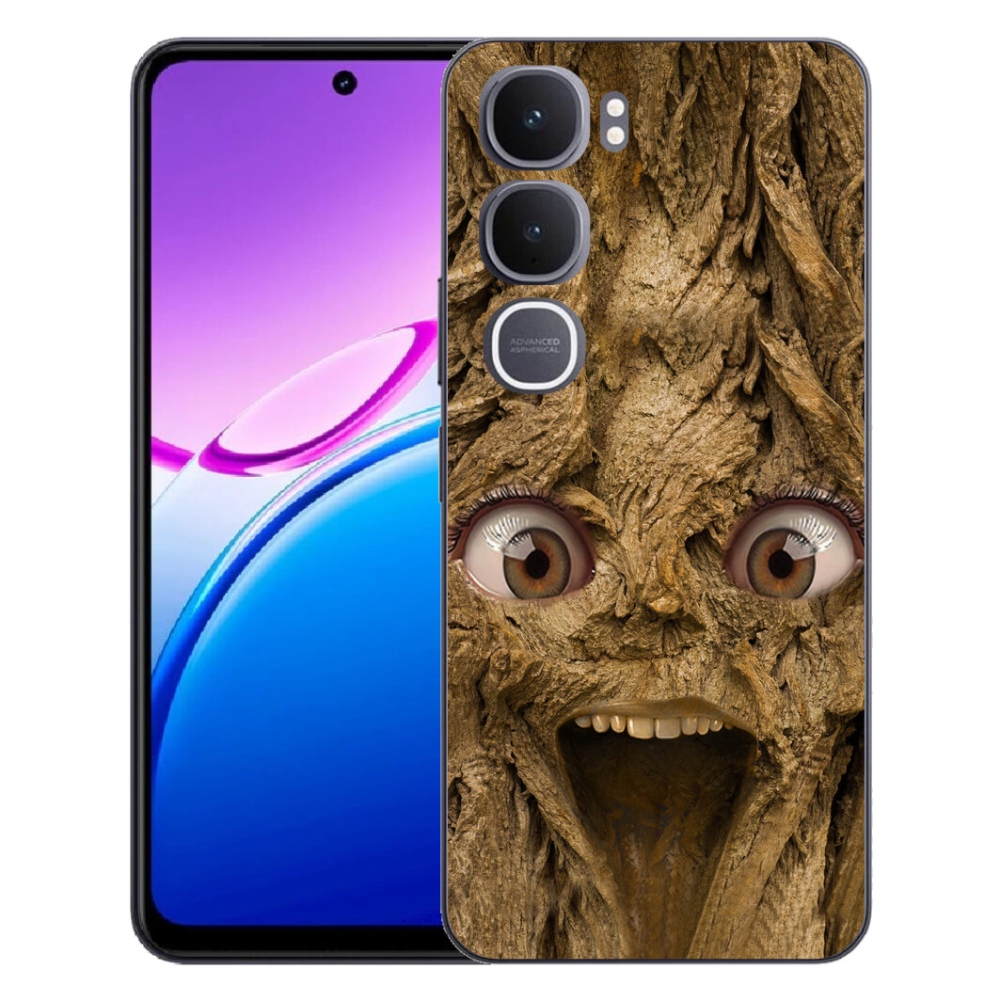 Gélový kryt mmCase na Vivo Y31 5G - veselý strom s očami