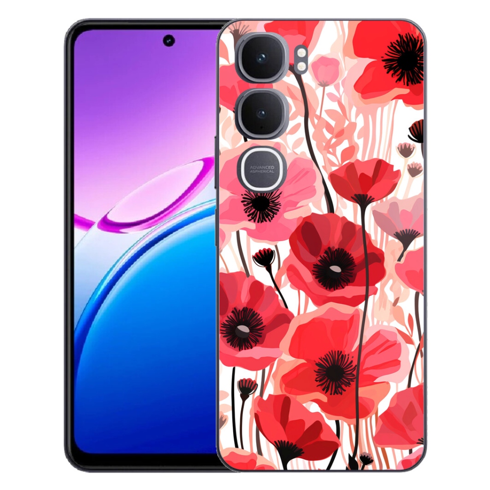 Gélový kryt mmCase na Vivo Y31 5G - vlčí mak 1