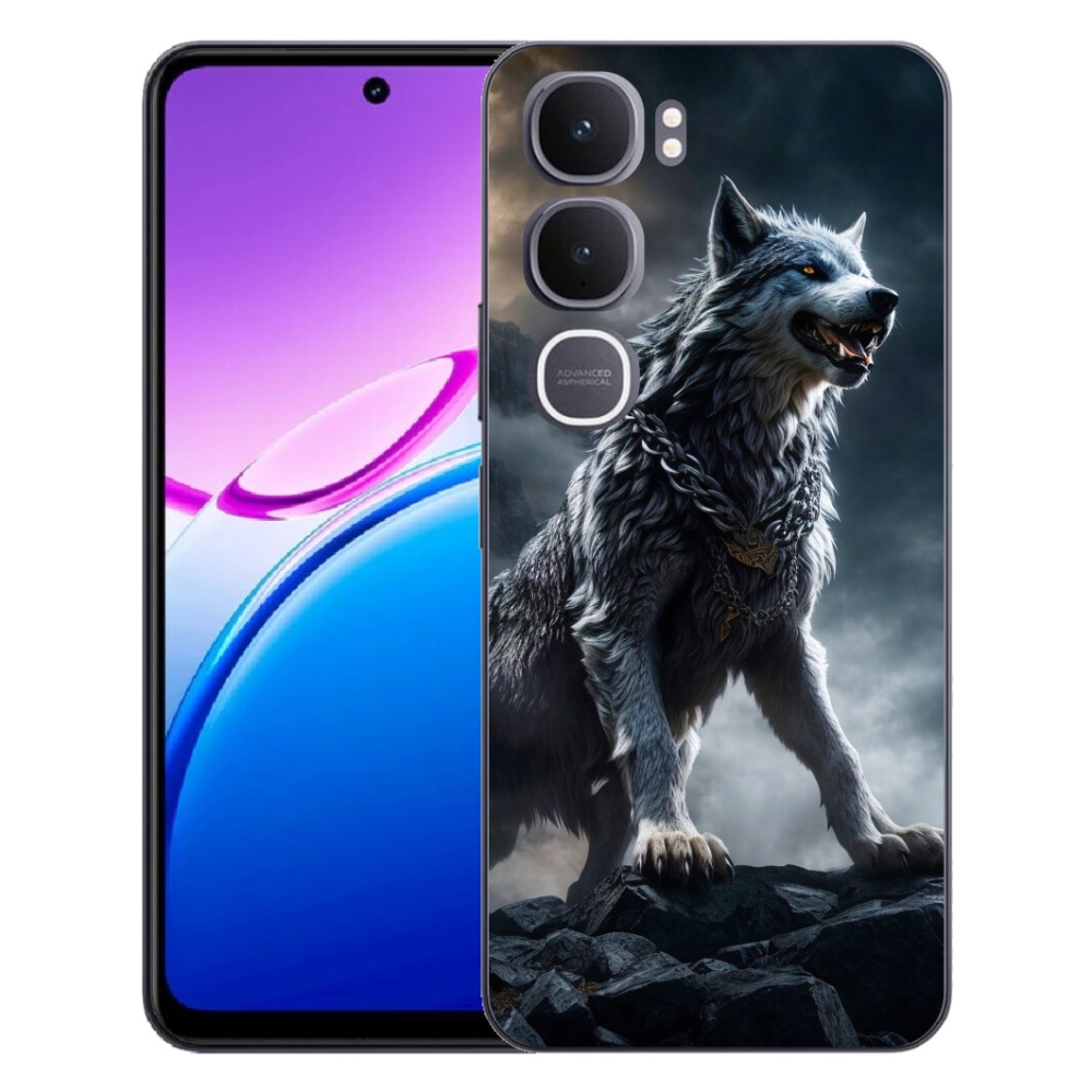 Gélový kryt mmCase na Vivo Y31 5G - vlk 1