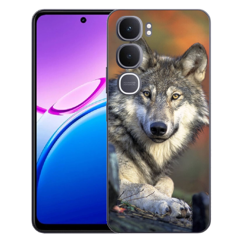 Gélový kryt mmCase na Vivo Y31 5G - vlk