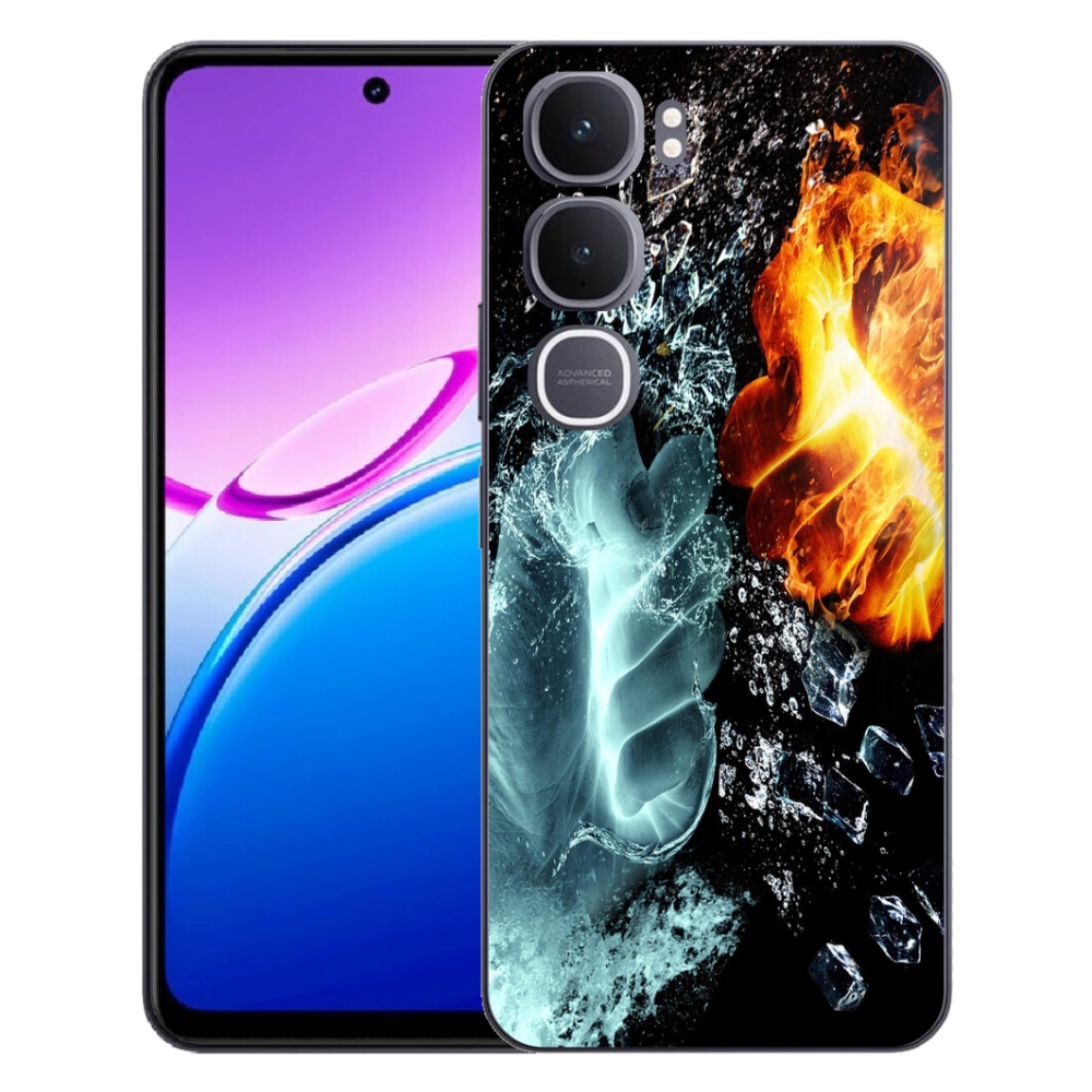 Gélový kryt mmCase na Vivo Y31 5G - voda a oheň