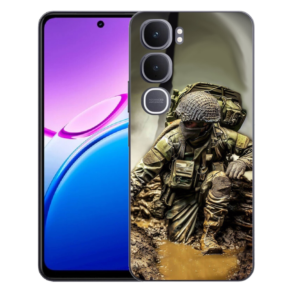 Gélový kryt mmCase na Vivo Y31 5G - vojak