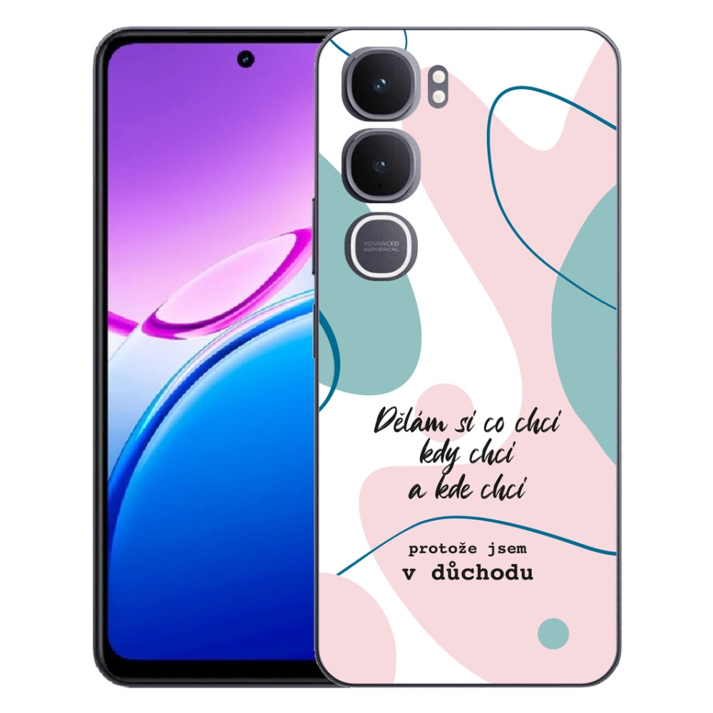 Gélový kryt mmCase na Vivo Y31 5G - vtipný text 10 biele pozadie