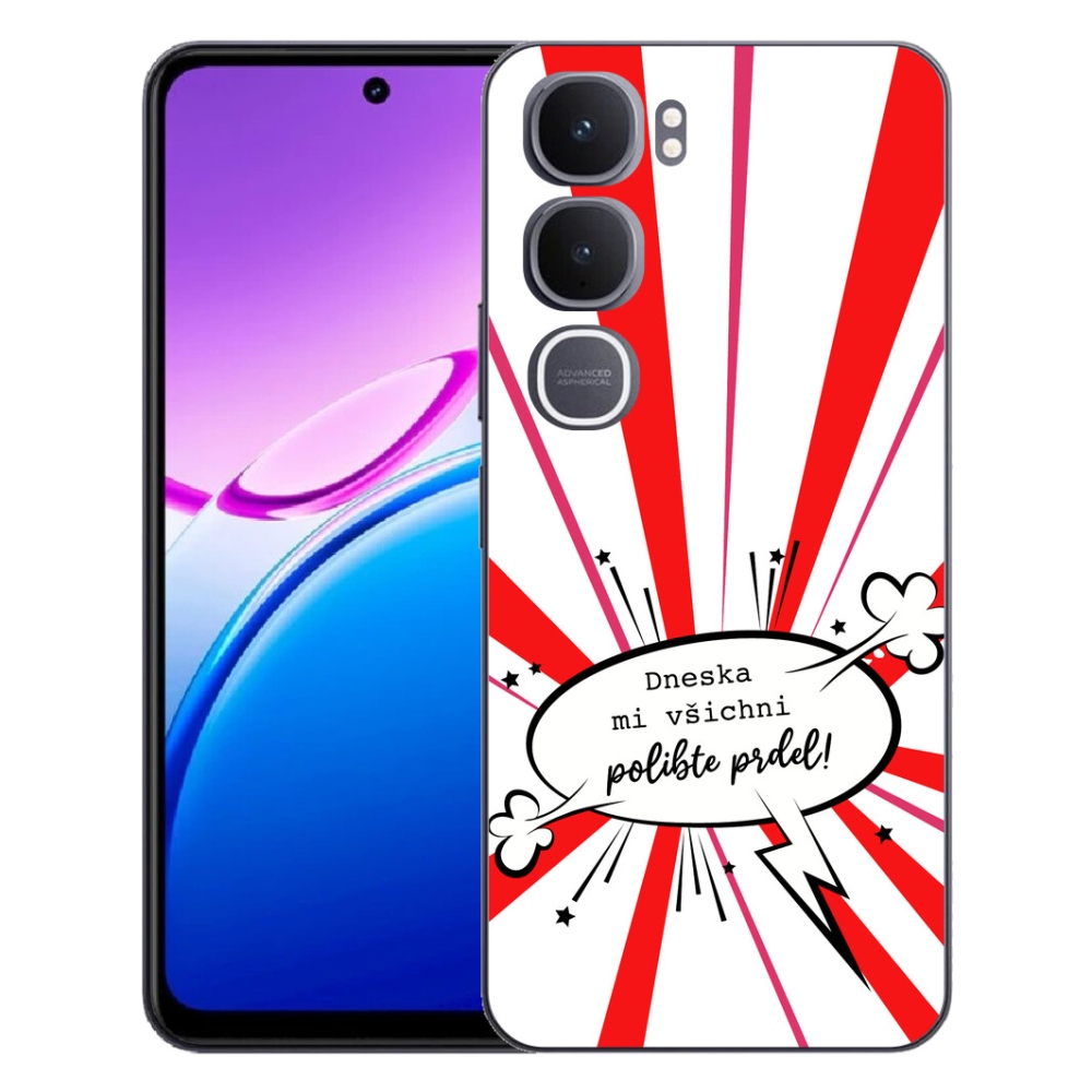Gélový kryt mmCase na Vivo Y31 5G - vtipný text 15 biele pozadie