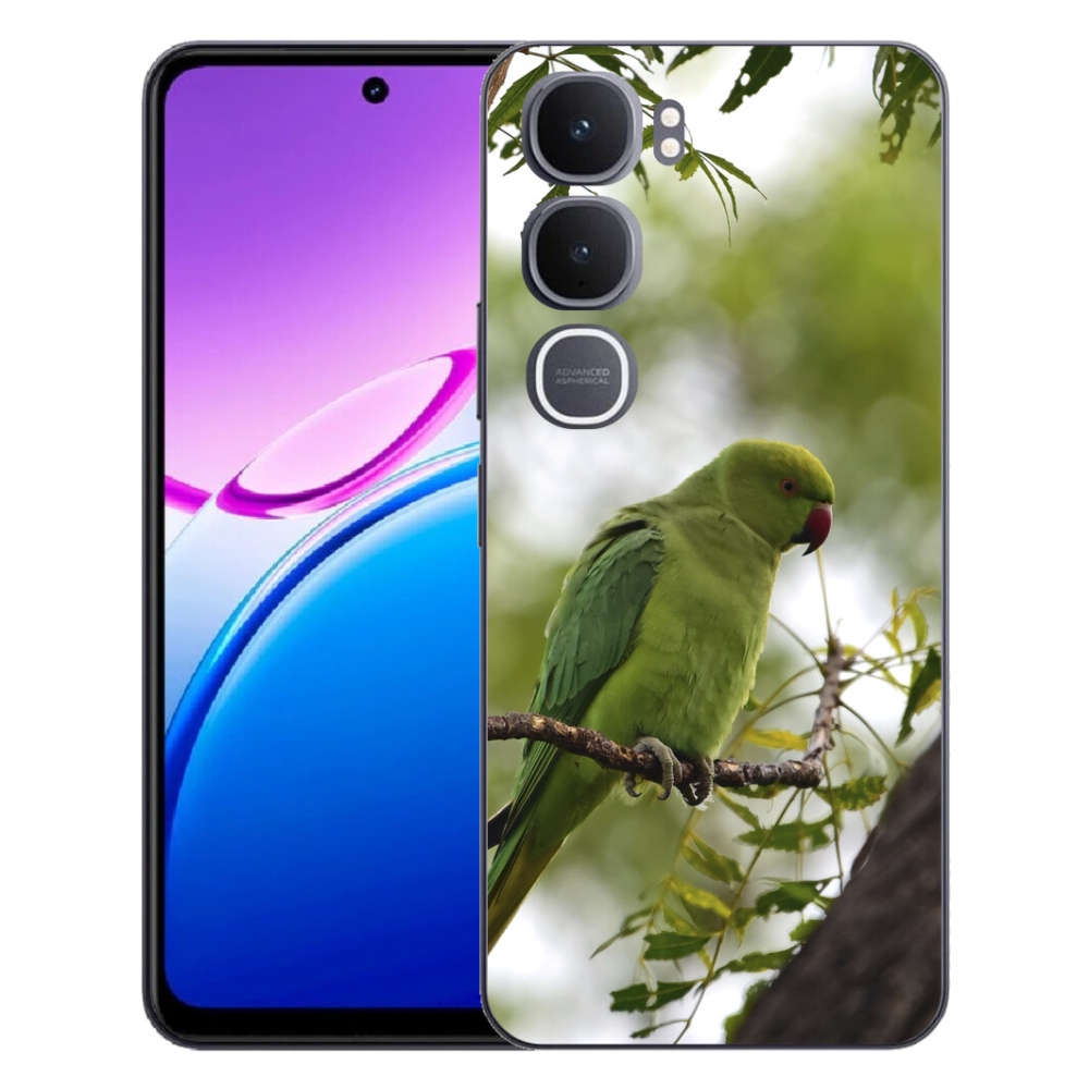 Gélový kryt mmCase na Vivo Y31 5G - zelený papagáj