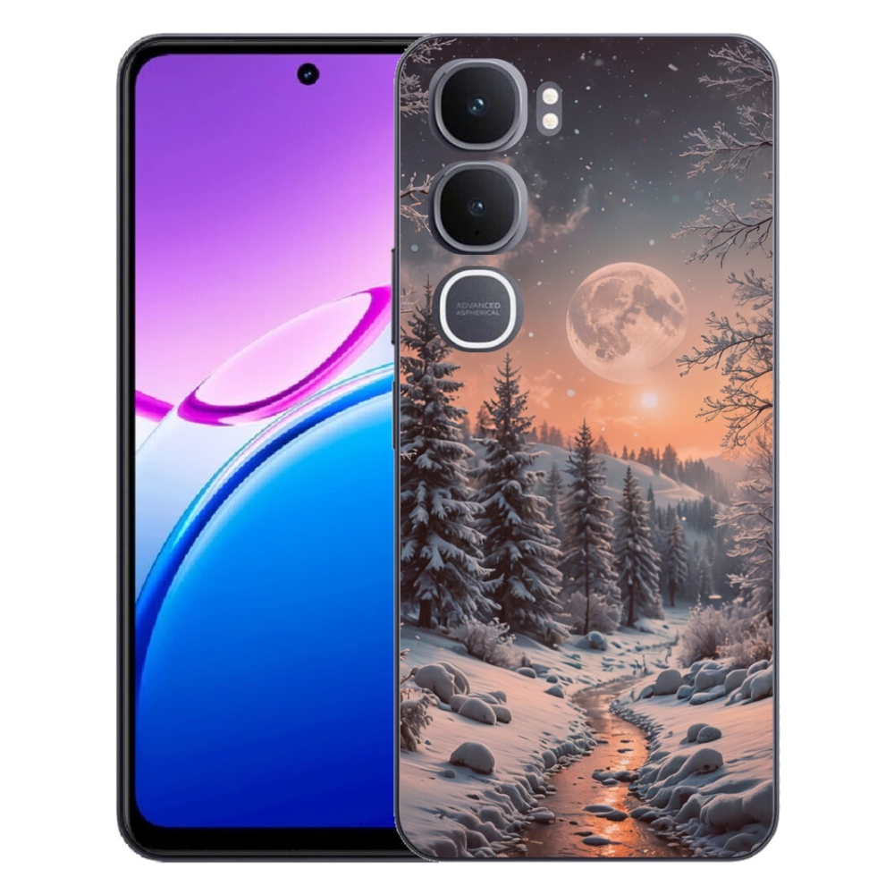 Gélový kryt mmCase na Vivo Y31 5G - zimná krajina 2