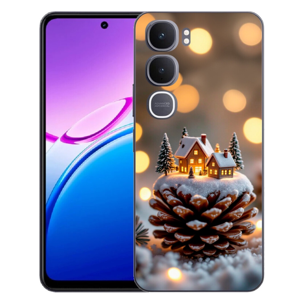 Gélový kryt mmCase na Vivo Y31 5G - zimná dedinka