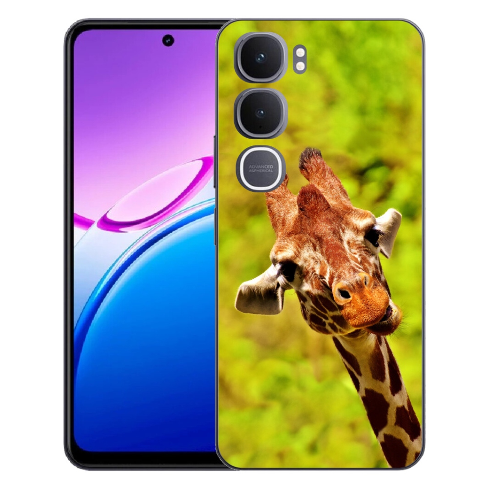 Gélový kryt mmCase na Vivo Y31 5G - žirafa