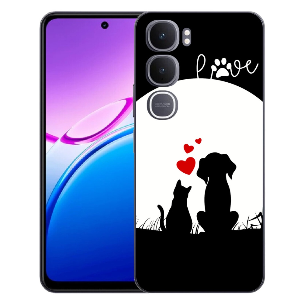 Gélový kryt mmCase na Vivo Y31 5G - zvieracia láska