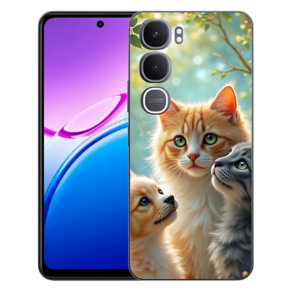 Gélový kryt mmCase na Vivo Y31 5G - zvieracie priateľstvo 2
