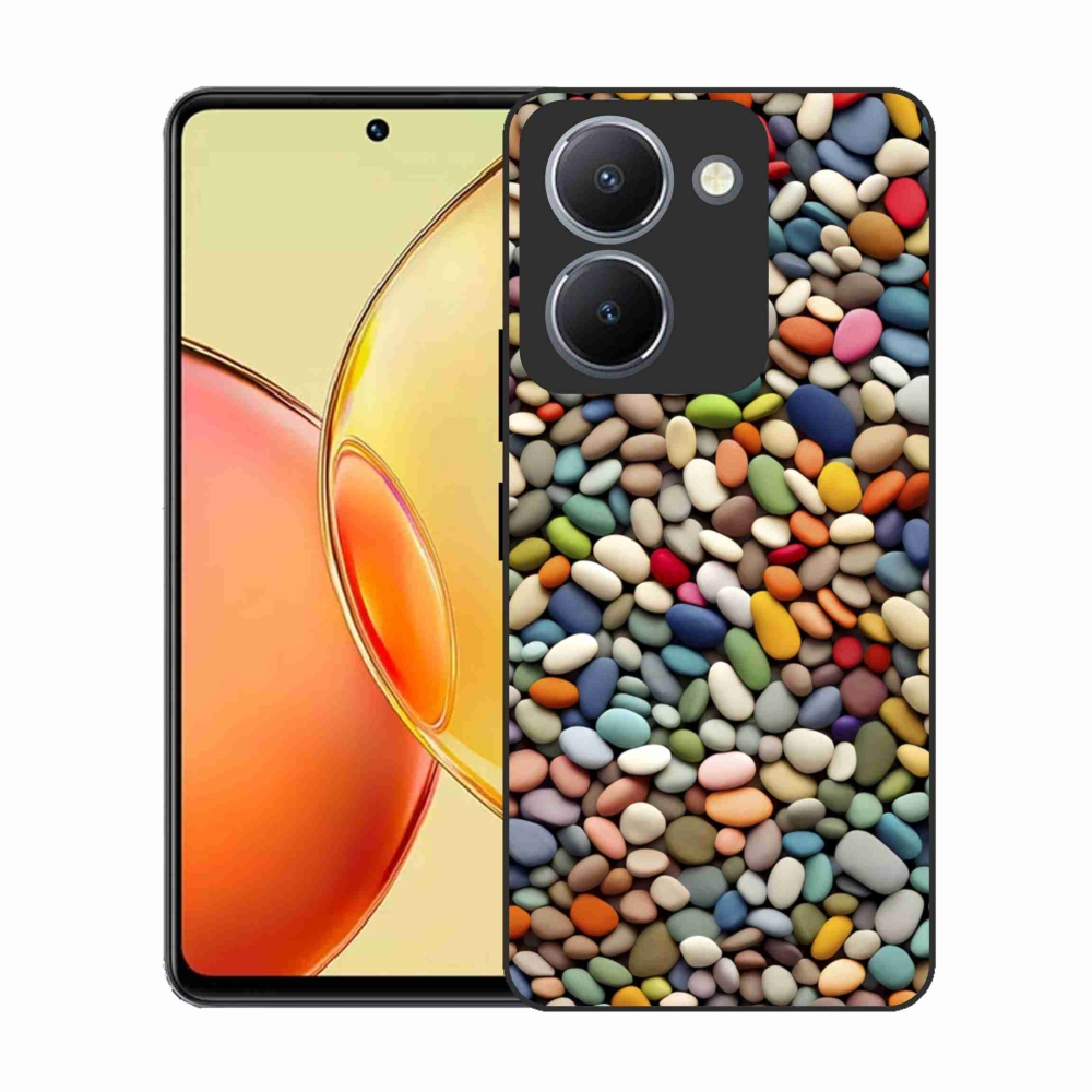 Gélový kryt mmCase na Vivo Y36 - farebné kamienky 2