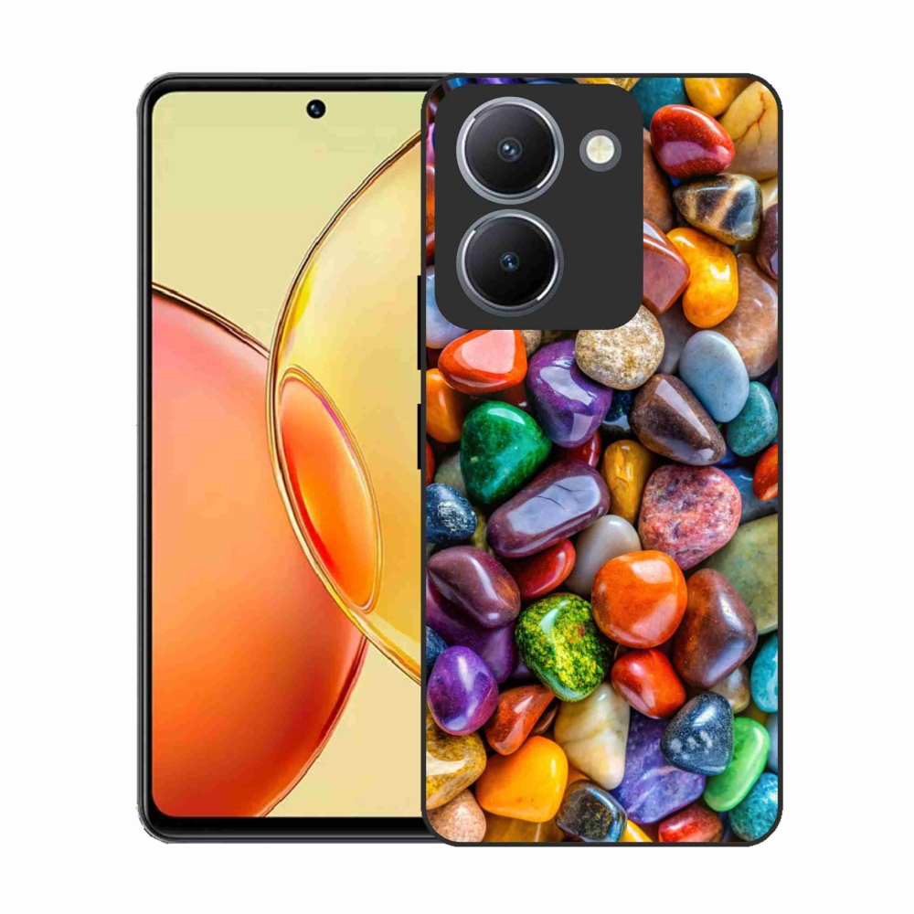 Gélový kryt mmCase na Vivo Y36 - farebné kamienky