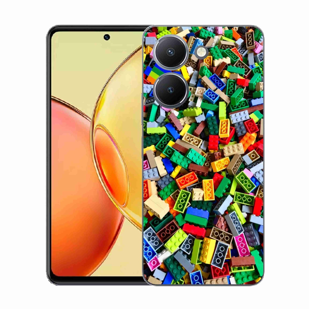 Gélový kryt mmCase na Vivo Y36 - farebné stavebné kocky