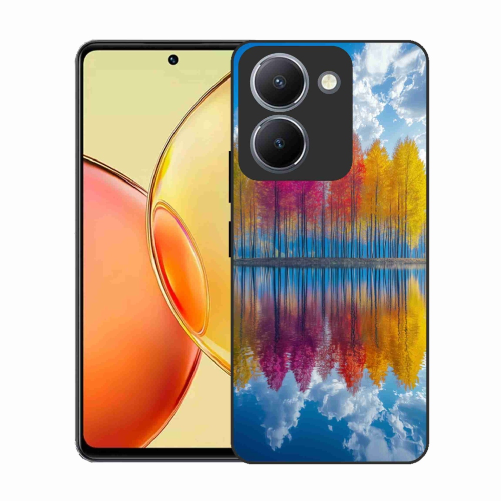 Gélový kryt mmCase na Vivo Y36 - farebné stromy