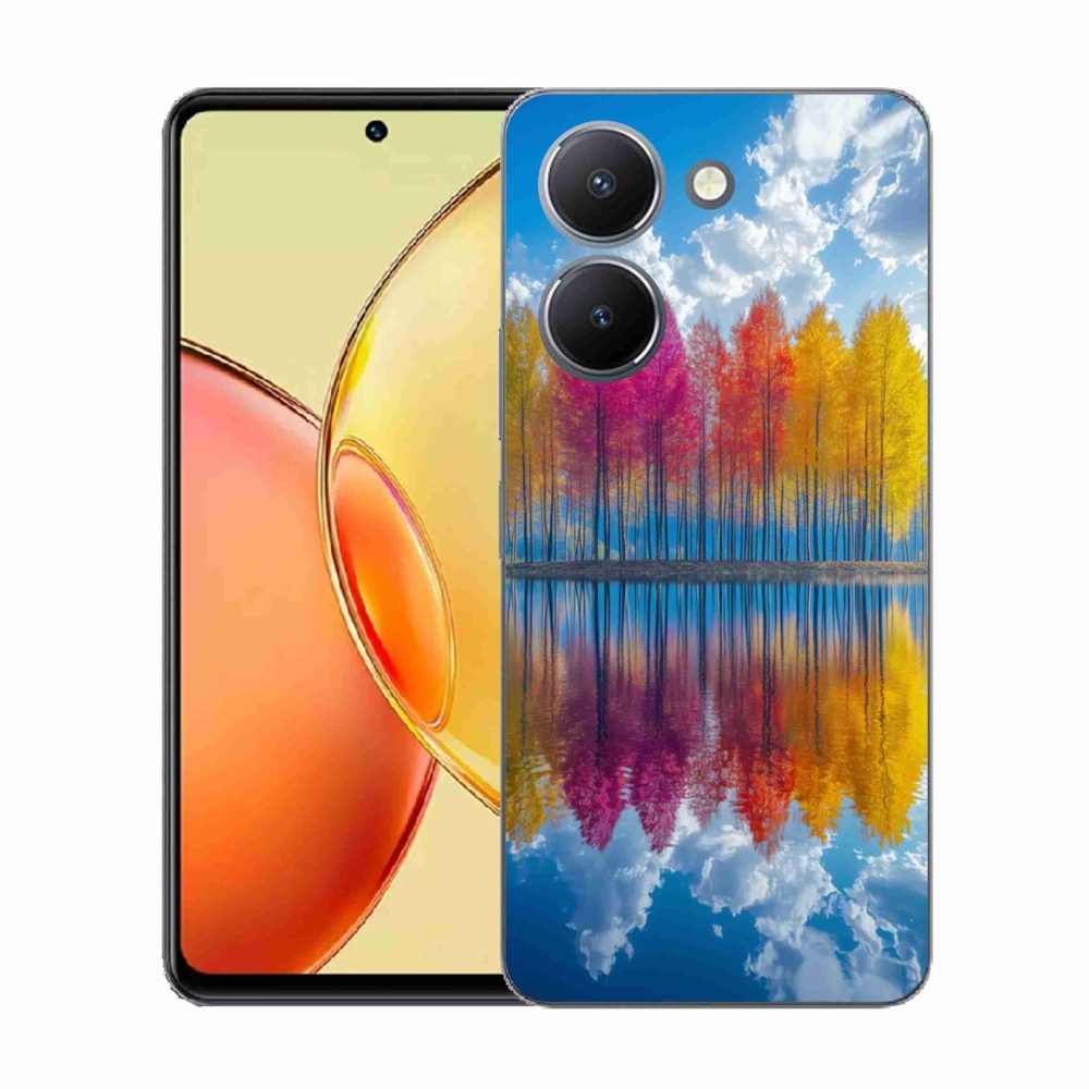 Gélový kryt mmCase na Vivo Y36 - farebné stromy