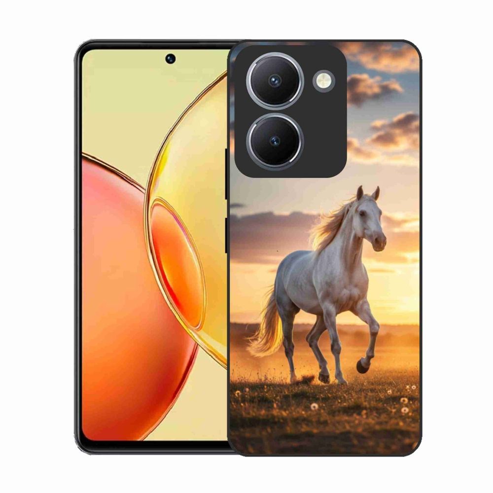Gélový kryt mmCase na Vivo Y36 - bežiaci biely kôň 2