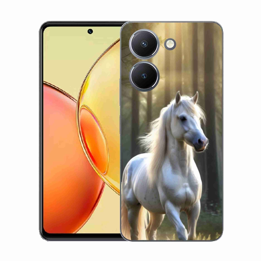 Gélový kryt mmCase na Vivo Y36 - biely kôň 3