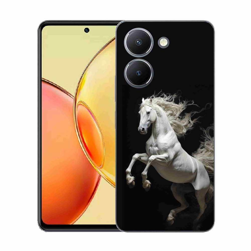 Gélový kryt mmCase na Vivo Y36 - biely kôň 4
