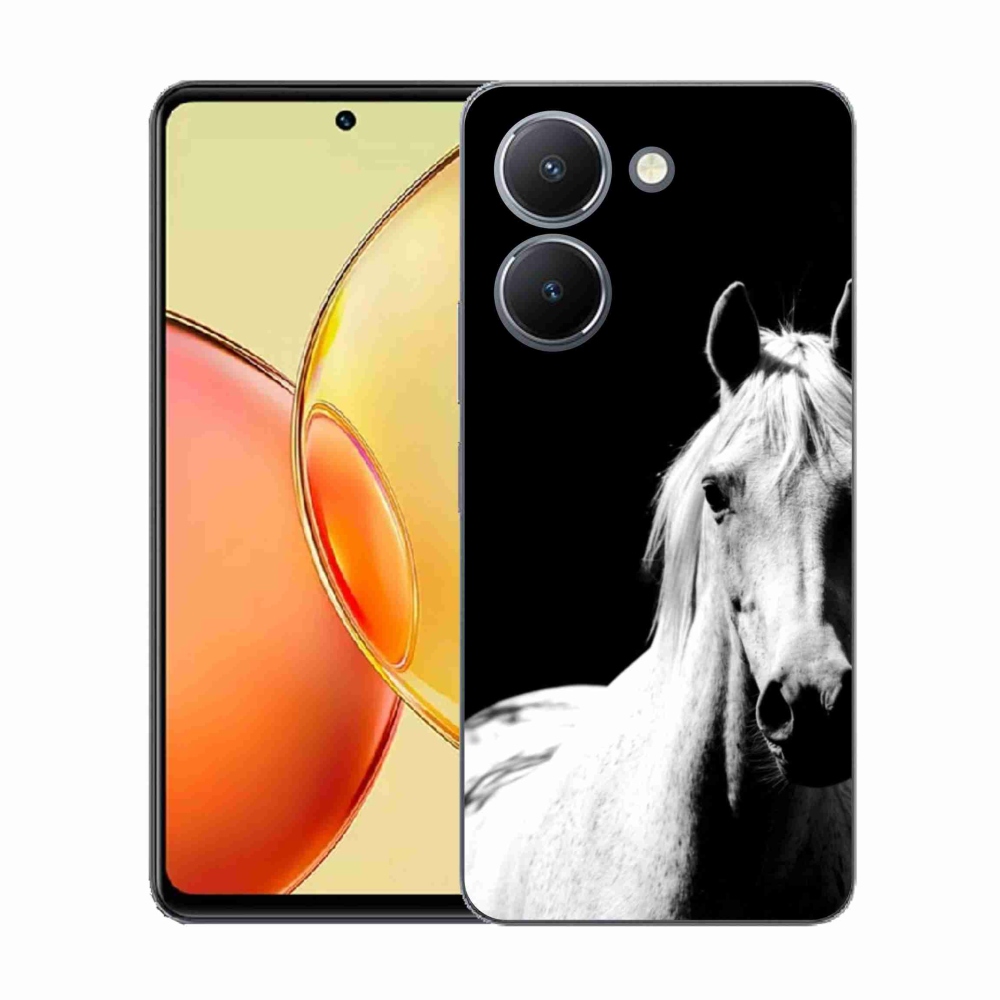 Gélový kryt mmCase na Vivo Y36 - biely kôň 5
