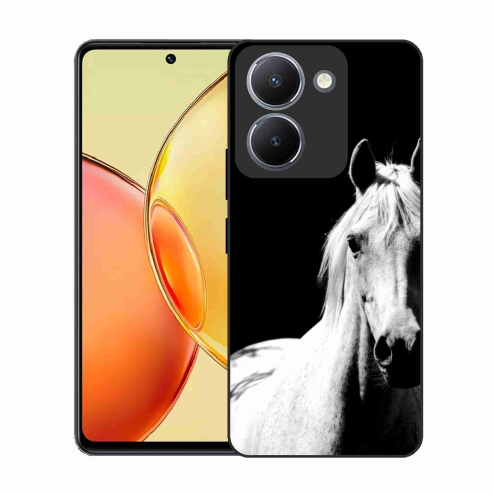 Gélový kryt mmCase na Vivo Y36 - biely kôň 5