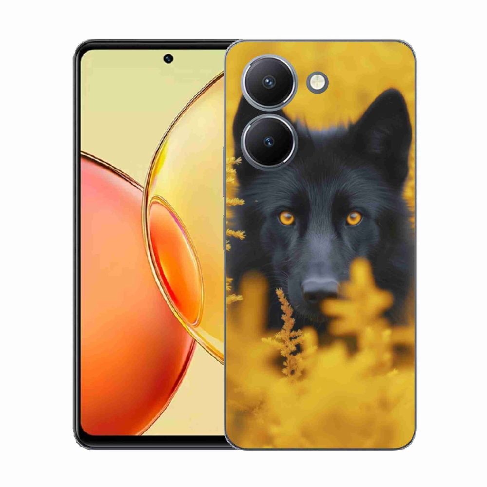 Gélový kryt mmCase na Vivo Y36 - čierny vlk 2