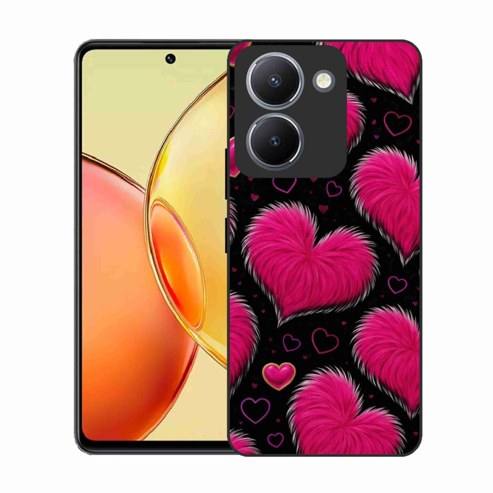 Gélový kryt mmCase na Vivo Y36 - hebké srdce