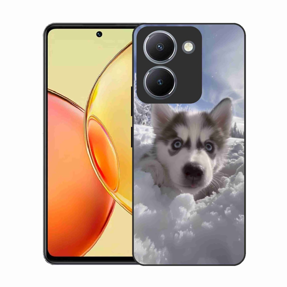 Gélový kryt mmCase na Vivo Y36 - husky v snehu