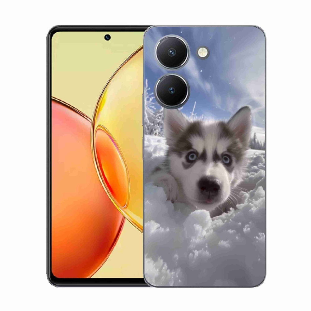 Gélový kryt mmCase na Vivo Y36 - husky v snehu