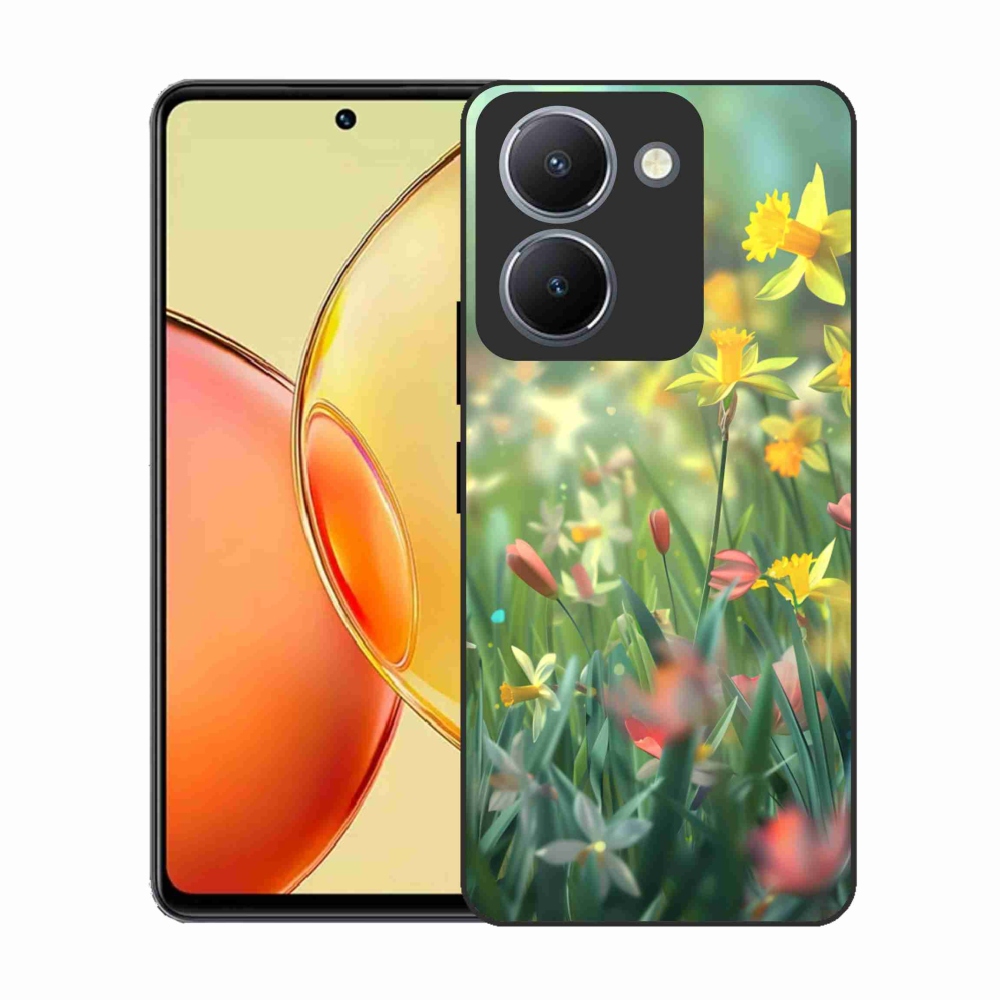 Gélový kryt mmCase na Vivo Y36 - jarné kvety