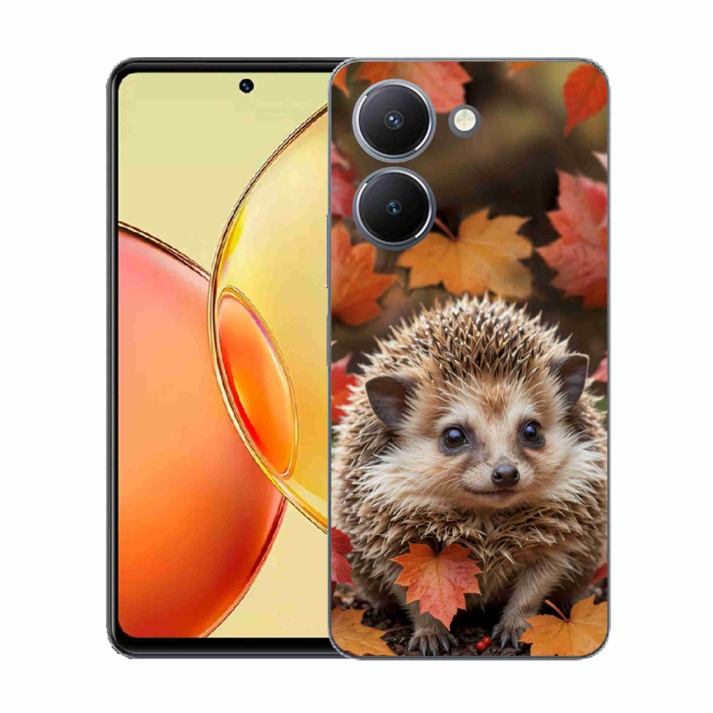 Gélový kryt mmCase na Vivo Y36 - ježko v lístí