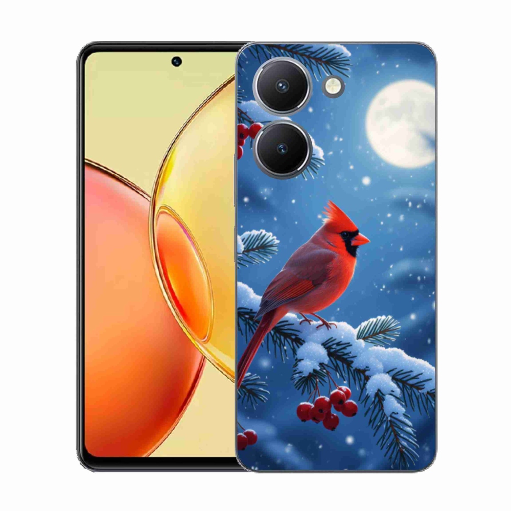 Gélový kryt mmCase na Vivo Y36 - kardinál červený