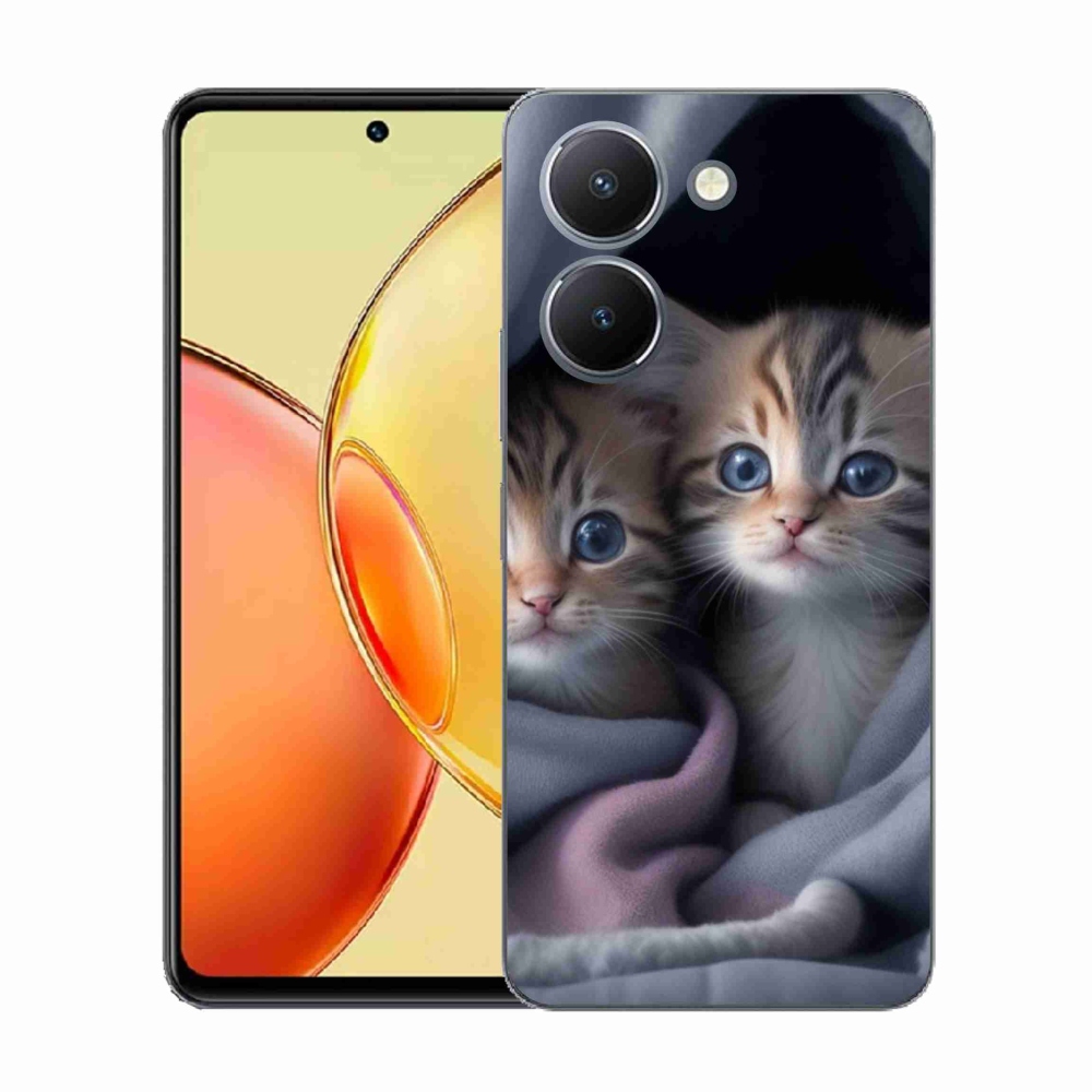 Gélový kryt mmCase na Vivo Y36 - mačacie duo 2