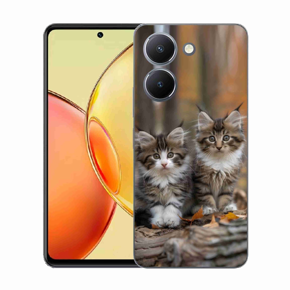 Gélový kryt mmCase na Vivo Y36 - mačacie duo 3
