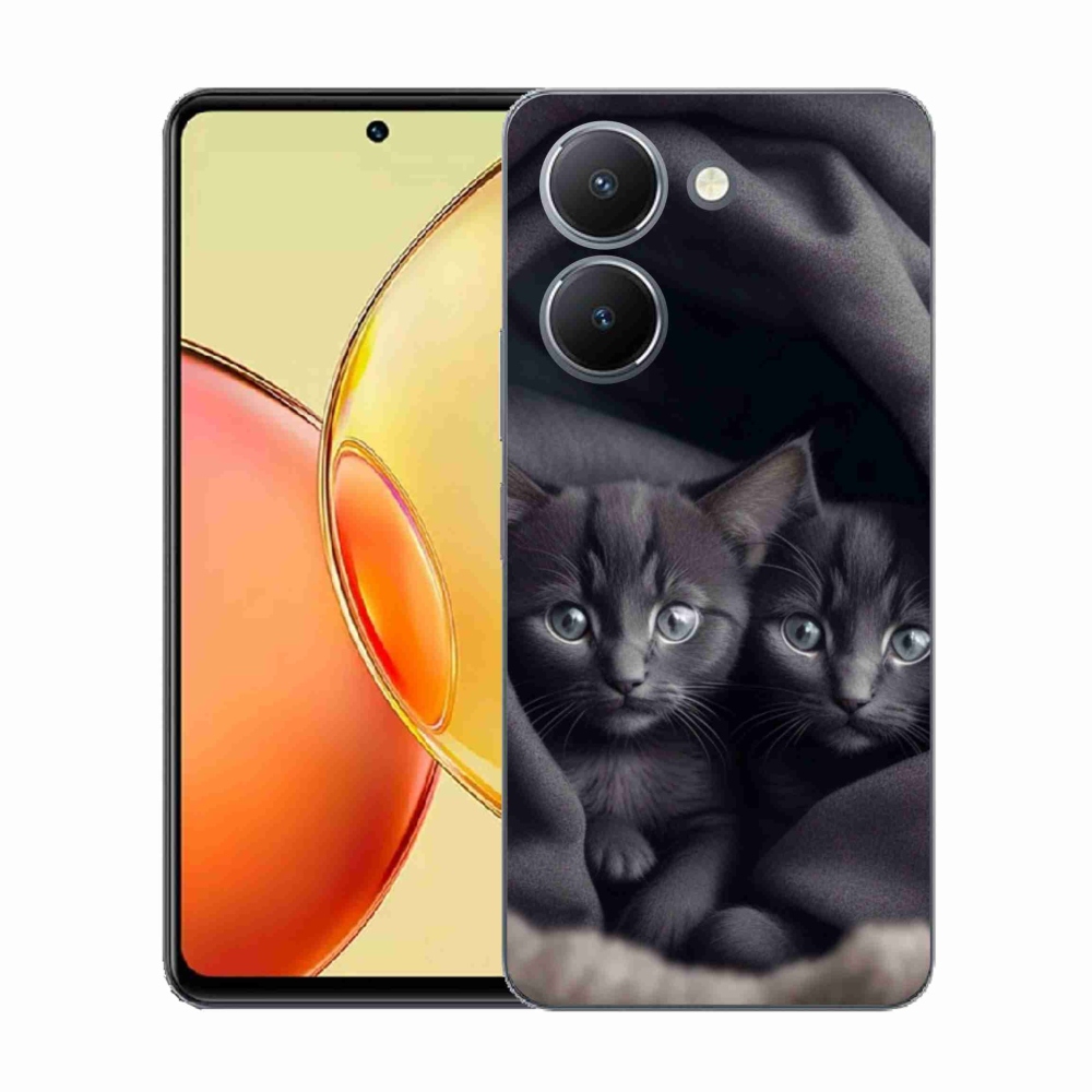 Gélový kryt mmCase na Vivo Y36 - mačacie duo