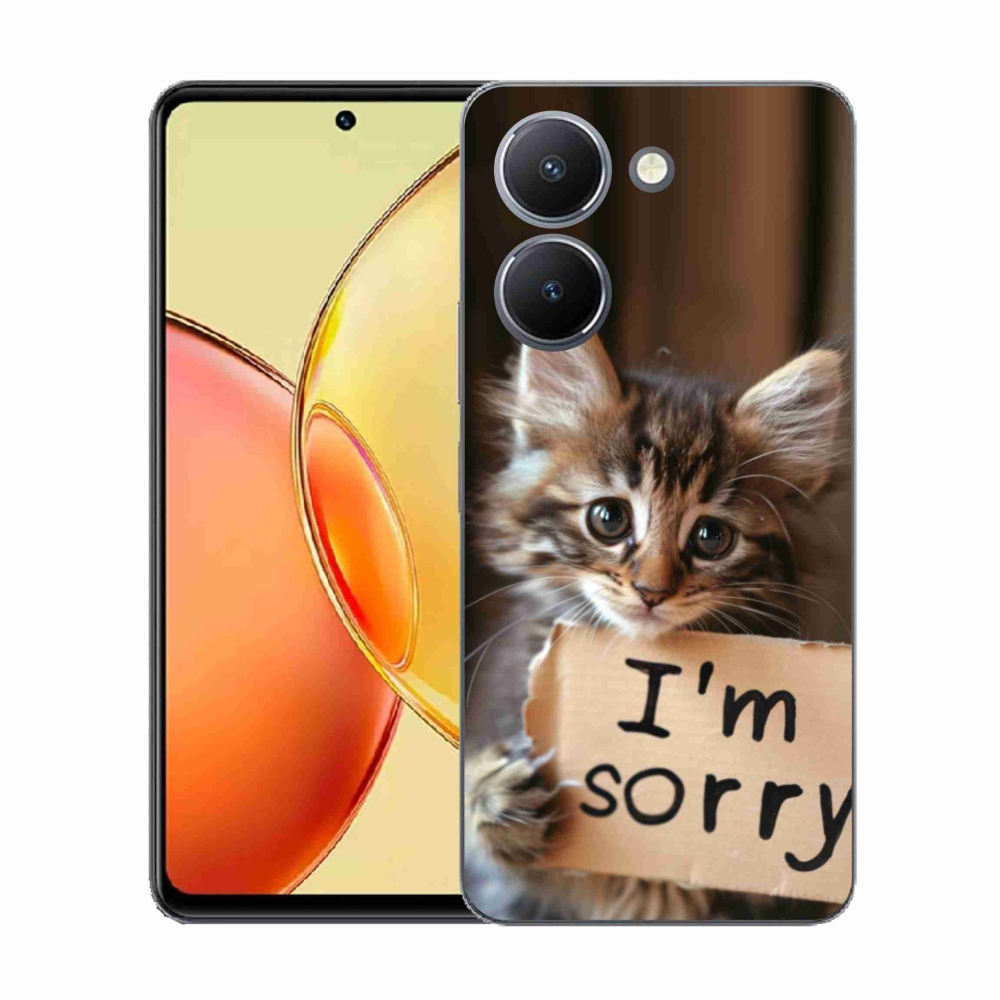 Gélový kryt mmCase na Vivo Y36 - mačacie ospravedlnenie