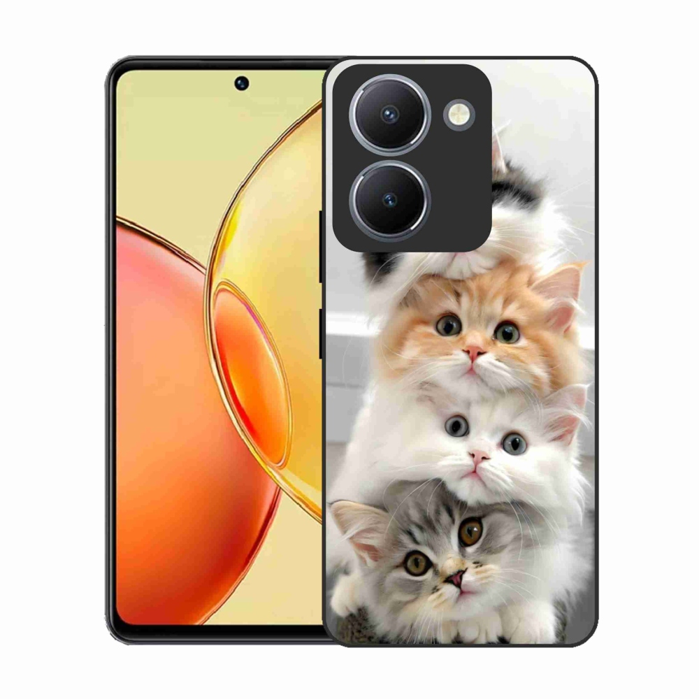 Gélový kryt mmCase na Vivo Y36 - mačacia partia