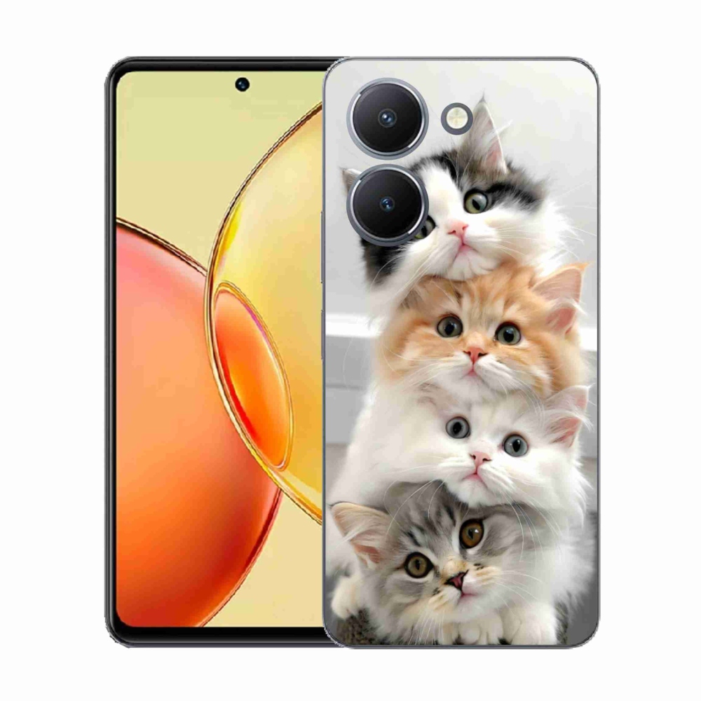 Gélový kryt mmCase na Vivo Y36 - mačacia partia