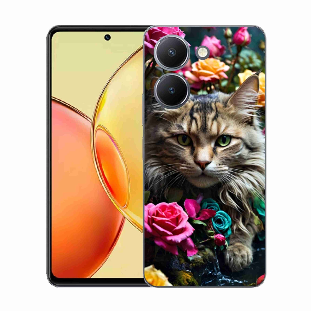Gélový kryt mmCase na Vivo Y36 - mačacie pohľad 2