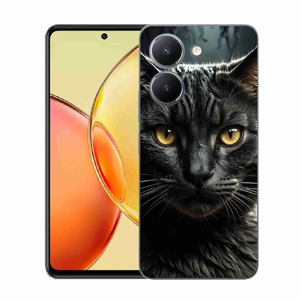 Gélový kryt mmCase na Vivo Y36 - mačacie pohľad 3
