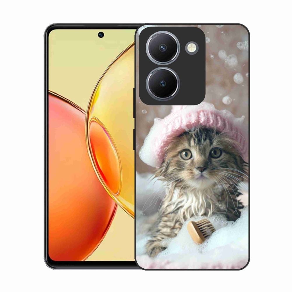 Gélový kryt mmCase na Vivo Y36 - mačiatko a kúpeľ