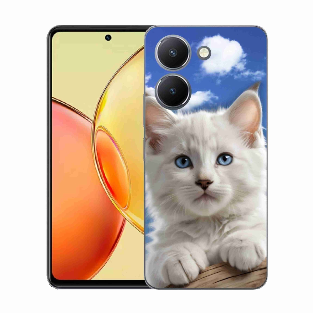 Gélový kryt mmCase na Vivo Y36 - mačiatko a oblaky