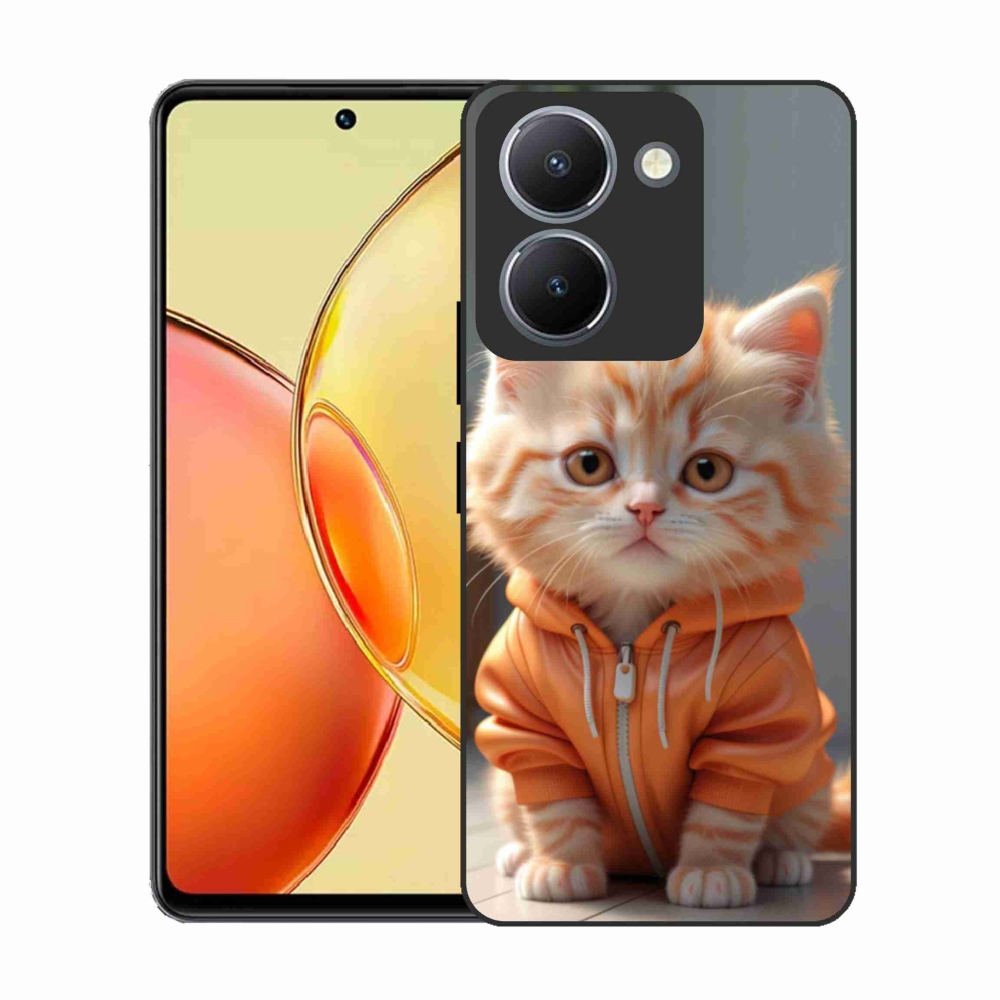 Gélový kryt mmCase na Vivo Y36 - mačiatko v mikine