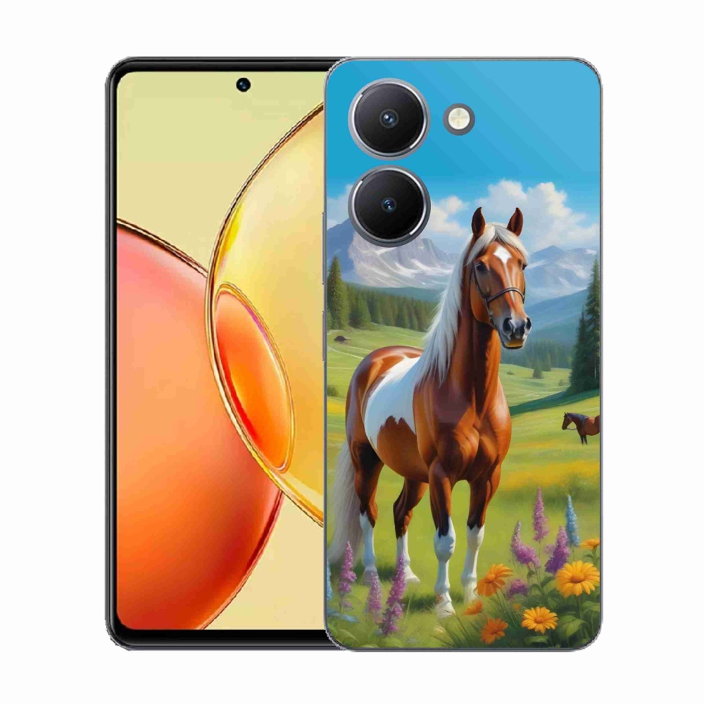 Gélový kryt mmCase na Vivo Y36 - kôň na lúke