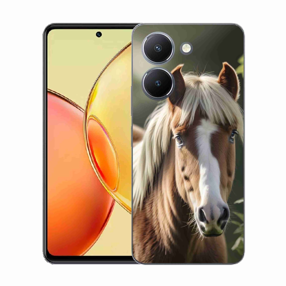 Gélový kryt mmCase na Vivo Y36 - kôň so svetlou hrivou