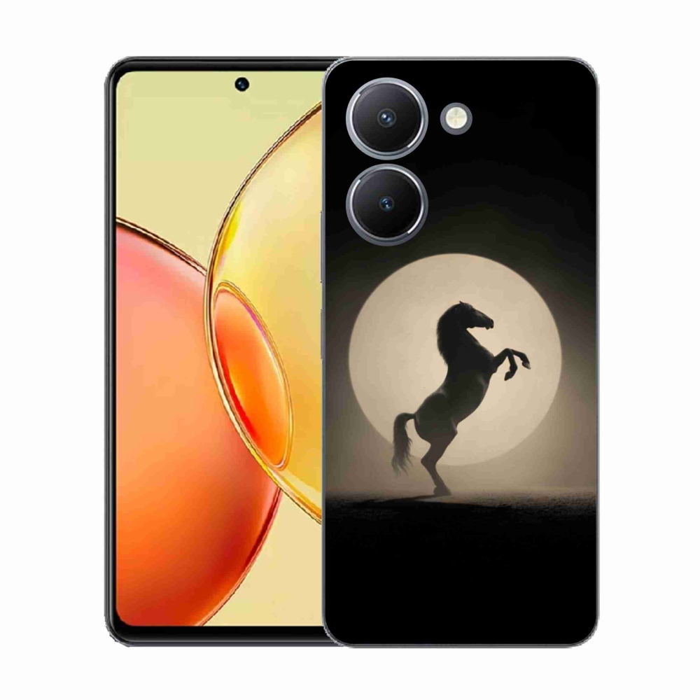 Gélový kryt mmCase na Vivo Y36 - kôň v siluete