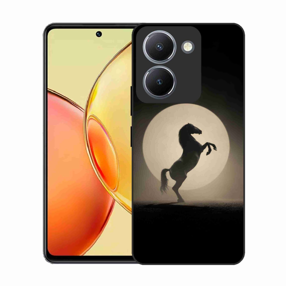 Gélový kryt mmCase na Vivo Y36 - kôň v siluete