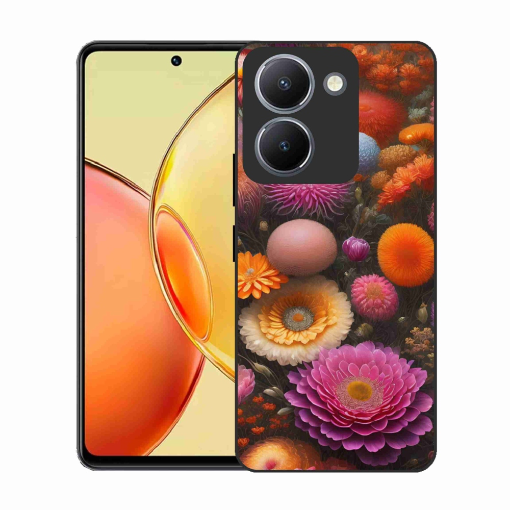 Gélový kryt mmCase na Vivo Y36 - kvetinová kompozícia